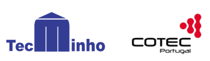 Logotipos da TecMinho e COTEC Portugal