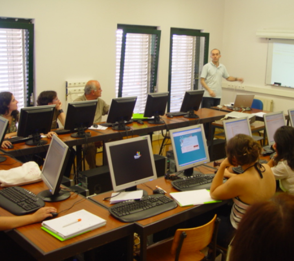 Formação em sala de informática