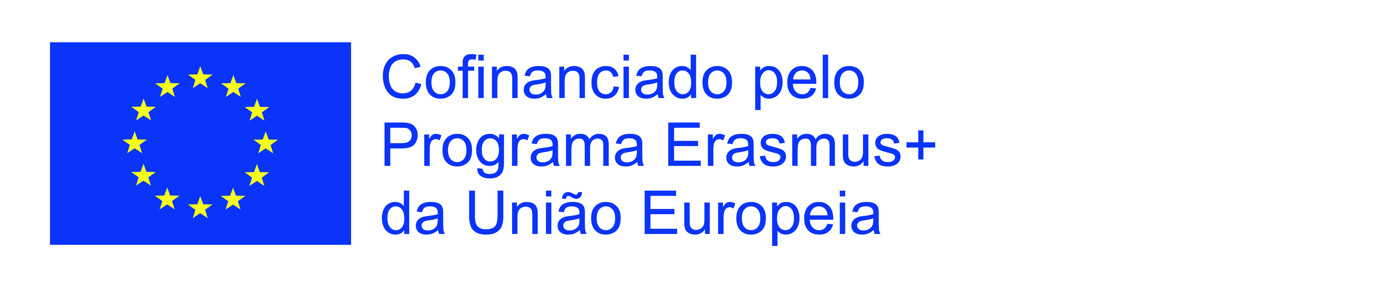 Logo da UE. Cofinanciado pelo programa Erasmus+ da União Europeia