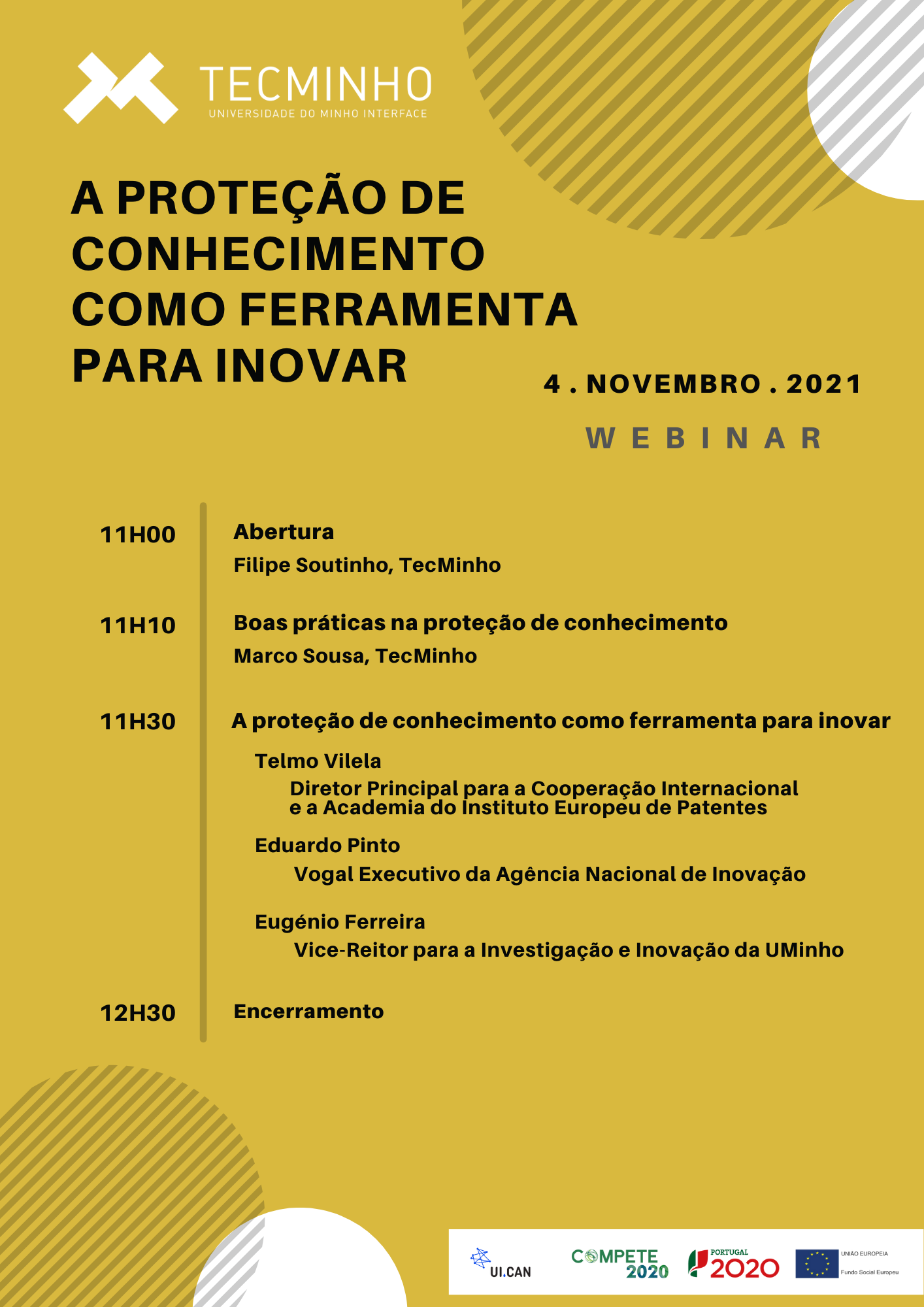 Cartaz do evento com título e data
