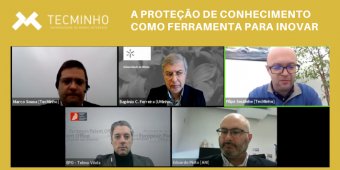 Partilha de experiências e visões no webinar "A proteção de conhecimento como ferramenta para inovar"