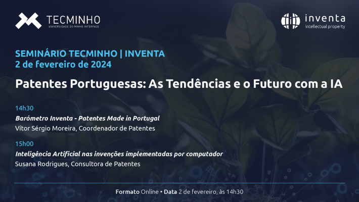 Patentes Portuguesas: As Tendências e o Futuro da Inteligência Artificial em discussão no dia 2 de fevereiro