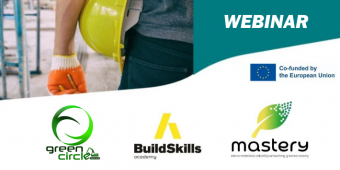 Webinar "Reskilling for the Green Transition: what Erasmus+ projects can teach European Policy" debate papel das microcredenciais para o setor da Construção